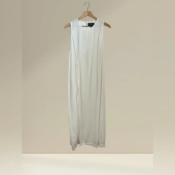 Anthropologie Women’s Sunday in Brooklyn White Sleeveless Tunic Blouse Size M - Picture 4 of 12